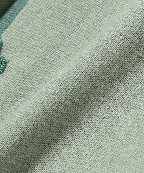 BEAMS BOY（ビームスボーイ）の「12ゲージ チャイナ トリム カーディガン（カーディガン/ボレロ・レディース・ブルー系その他/レッド系その他/チャコールグレー・2/1）」の7枚目の写真