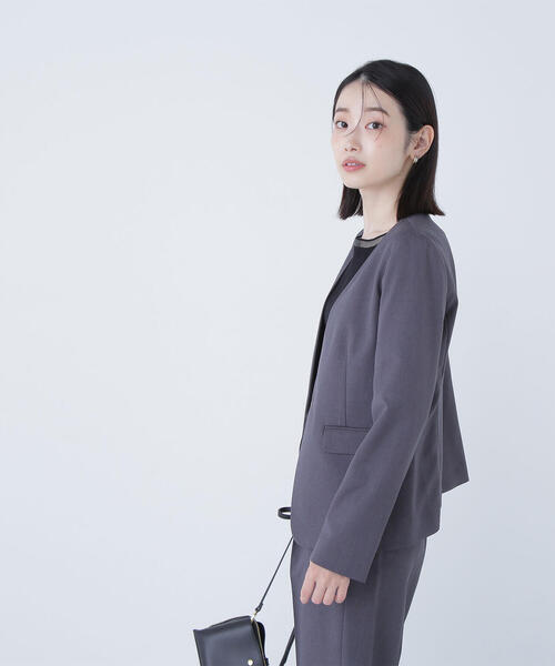 Kaori 美品✨ナチュラルビューティーベーシック ノーカラーセットアップ ナチュラルビューティーベーシック セットアップ ノーカラー