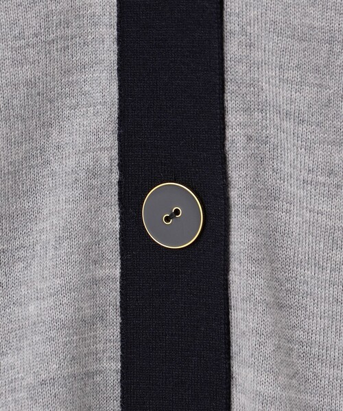 23区（ニジュウサンク）の「【洗える】サステナブルウール Vネック バイカラー カーディガン（カーディガン/ボレロ・レディース・ライトグレー系5/ネイビー系5・38）」の13枚目の写真
