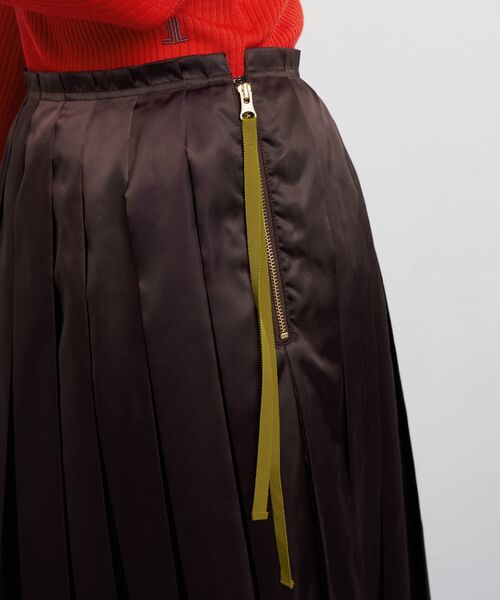 LIMONTA East サテンプリーツスカート（スカート）｜LANVIN en Bleu