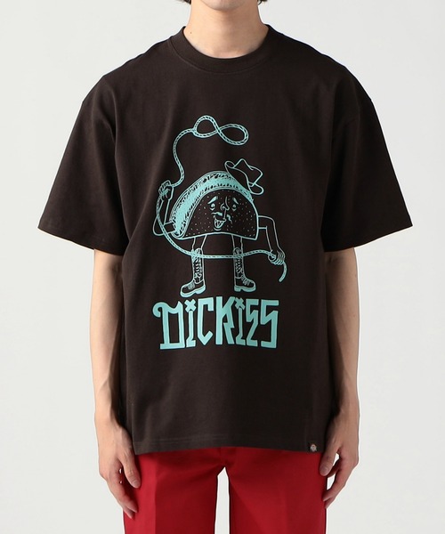 Dickies(ディッキーズ)の「Dickies/ディッキーズ DickiesxESOW 半袖Tシャツ(tacos)(Tシャツ/カットソー・メンズ・ホワイト/ブラック/ブラウン・X-LARGE/LARGE/MEDIUM)」の3枚目の写真