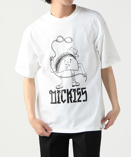 Dickies(ディッキーズ)の「Dickies/ディッキーズ DickiesxESOW 半袖Tシャツ(tacos)(Tシャツ/カットソー・メンズ・ホワイト/ブラック/ブラウン・X-LARGE/LARGE/MEDIUM)」の7枚目の写真