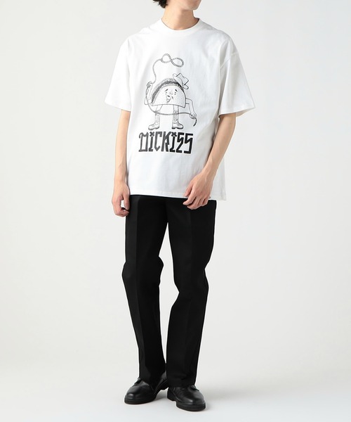 Dickies(ディッキーズ)の「Dickies/ディッキーズ DickiesxESOW 半袖Tシャツ(tacos)(Tシャツ/カットソー・メンズ・ホワイト/ブラック/ブラウン・X-LARGE/LARGE/MEDIUM)」の12枚目の写真