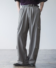HARE カーゴパンツ バーガンディ HARE（ハレ）の「2WAY BIGカーゴワイドパンツ(HARE)（カーゴ