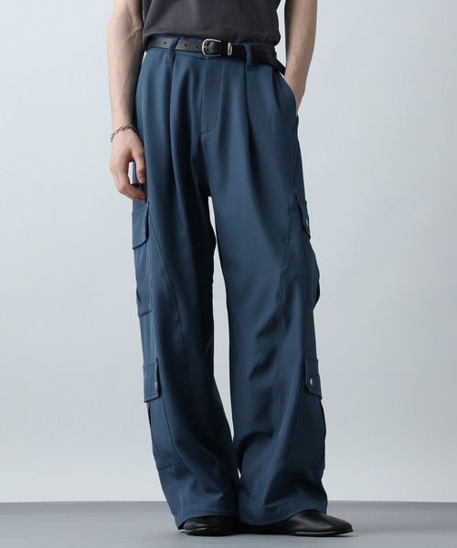 HARE(ハレ)の「【SET UP対応】3Dカーゴパンツ(HARE)(カーゴパンツ・メンズ・ブラック/グレー/ブルー・SMALL/MEDIUM)」の19枚目の写真