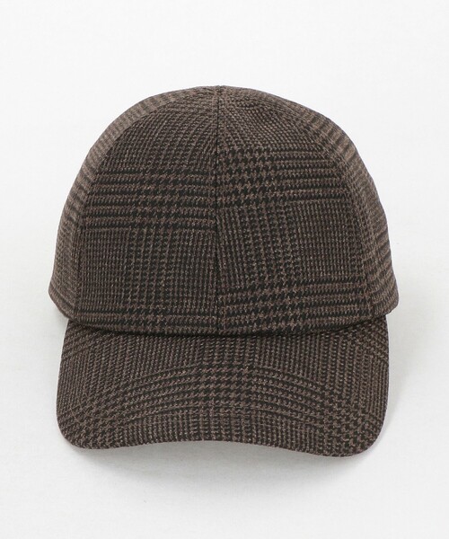 UNITED ARROWS(ユナイテッドアローズ)の「グレンチェック キャップ UV(キャップ・レディース・ダークブラウン・FREE)」の5枚目の写真