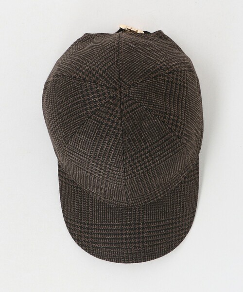 UNITED ARROWS(ユナイテッドアローズ)の「グレンチェック キャップ UV(キャップ・レディース・ダークブラウン・FREE)」の8枚目の写真