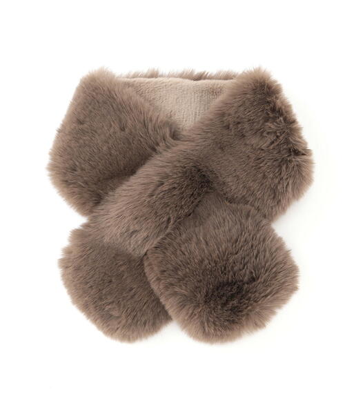 NATURAL BEAUTY BASIC（ナチュラルビューティーベーシック）の「◇フェイクファーティペット（ストール/ショール・レディース・ホワイト系その他/ダークブラウン/ブラウン/オフホワイト・FREE）」の9枚目の写真