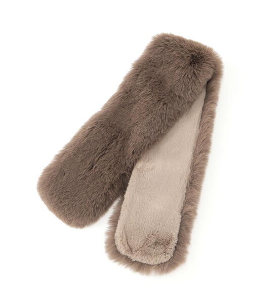 NATURAL BEAUTY BASIC（ナチュラルビューティーベーシック）の「◇フェイクファーティペット（ストール/ショール・レディース・ホワイト系その他/ダークブラウン/ブラウン/オフホワイト・FREE）」の8枚目の写真