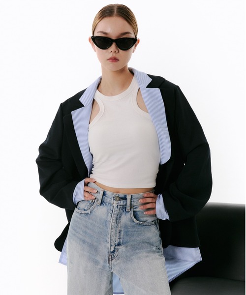 dium.レイヤードジャケット美品 レイヤードジャケット（テーラードジャケット）｜JUST A NOON