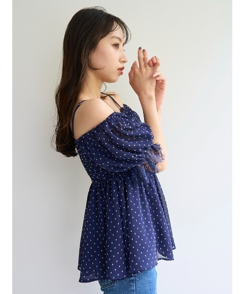 SNIDEL - スナイデル❤️レースチュニック バリエオフショルレースチュニック（チュニック）｜SNIDEL