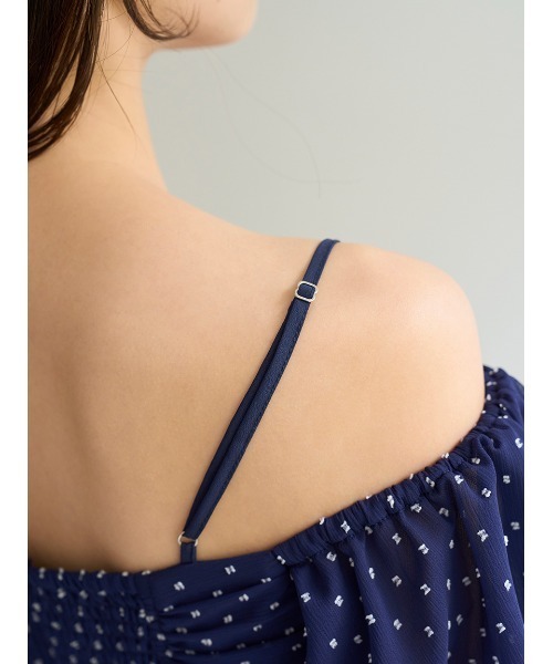 バリエオフショルレースチュニック（シャツ/ブラウス）｜SNIDEL