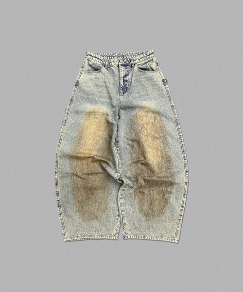 centimeter(センチメーター)の「Balloon muddy denim(デニムパンツ・メンズ・ブラック/インディゴブルー/ダークインディゴブルー・MEDIUM/LARGE/X-LARGE)」の3枚目の写真