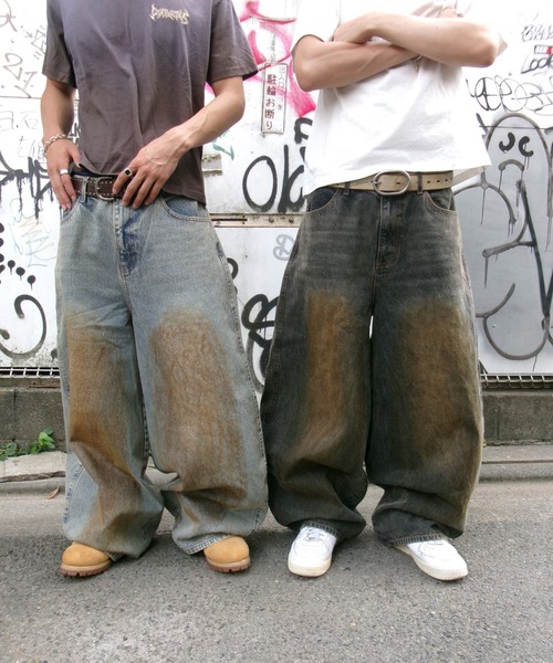 centimeter(センチメーター)の「Balloon muddy denim(デニムパンツ・メンズ・ブラック/インディゴブルー/ダークインディゴブルー・MEDIUM/LARGE/X-LARGE)」の11枚目の写真