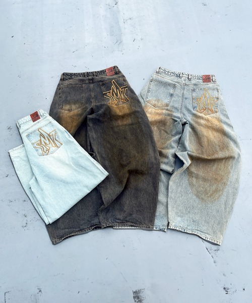 centimeter(センチメーター)の「Balloon muddy denim(デニムパンツ・メンズ・ブラック/インディゴブルー/ダークインディゴブルー・MEDIUM/LARGE/X-LARGE)」の5枚目の写真