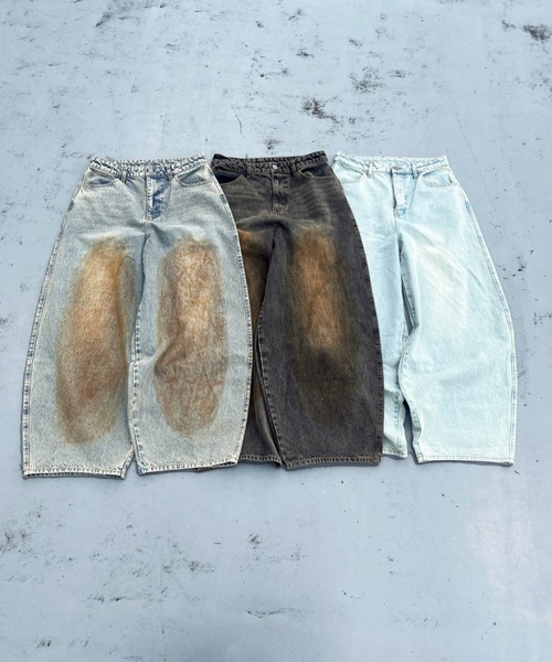 centimeter(センチメーター)の「Balloon muddy denim(デニムパンツ・メンズ・ブラック/インディゴブルー/ダークインディゴブルー・MEDIUM/LARGE/X-LARGE)」の14枚目の写真
