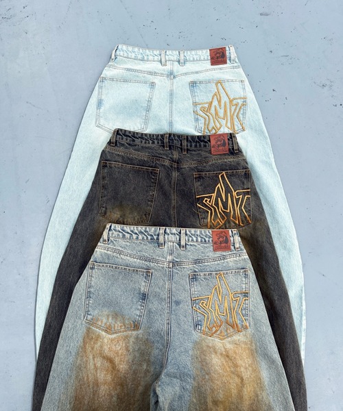 centimeter(センチメーター)の「Balloon muddy denim(デニムパンツ・メンズ・ブラック/インディゴブルー/ダークインディゴブルー・MEDIUM/LARGE/X-LARGE)」の15枚目の写真