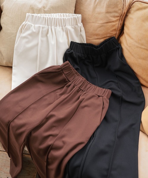 Petitle（プチレ）の「[ 低身長向けサイズ ] 美脚見えストレッチイージーパンツ（その他パンツ・レディース・ブラック/アイボリー系/ブラウン・PL/PM）」の17枚目の写真