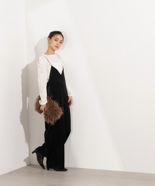 N.(N. Natural Beauty Basic)(エヌエヌナチュラルビューティーベーシック)の「フロッキートップス(Tシャツ/カットソー・レディース・ブラック/ブルー/ホワイト・MEDIUM)」の10枚目の写真