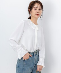 組曲 | ライトデシン プリーツブラウス(シャツ/ブラウス)