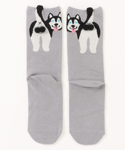 Port / ポート 】 ドッグ バックスタイル ソックス / 犬 ユニーク 靴下