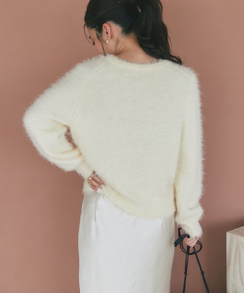 人気！タグ付き新品♡ ラブティックボンボン　ヘアリーフェザーニット 人気！タグ付き新品♡ ラブティックボンボン ヘアリーフェザーニット