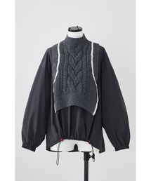 2wayクロップドベスト（ベスト）｜nagonstans（ナゴンスタンス）の