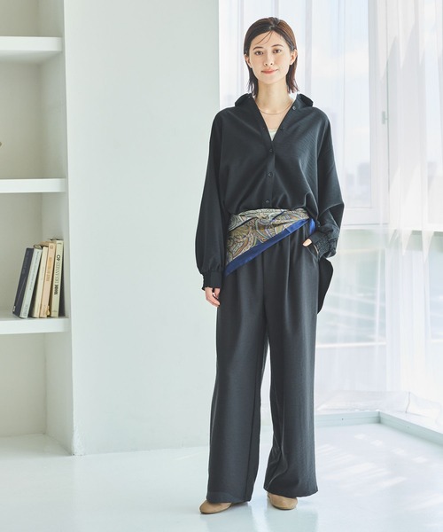 LAKOLE（ラコレ）の「サップVTGオーバーシャツ / 592572（シャツ/ブラウス・レディース・ライトベージュ/スミクロ/チャコール/ブラウン・FREE）」の6枚目の写真