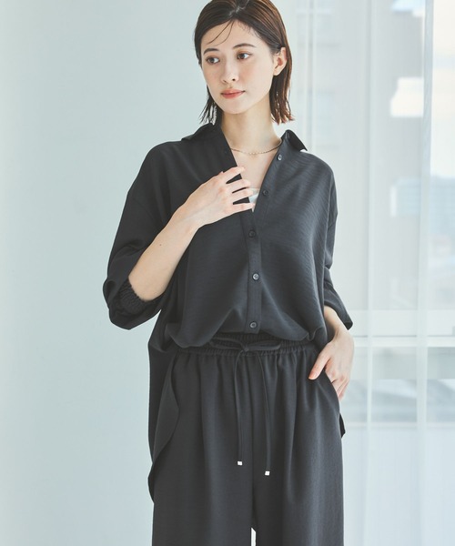 LAKOLE（ラコレ）の「サップVTGオーバーシャツ / 592572（シャツ/ブラウス・レディース・ライトベージュ/スミクロ/チャコール/ブラウン・FREE）」の18枚目の写真