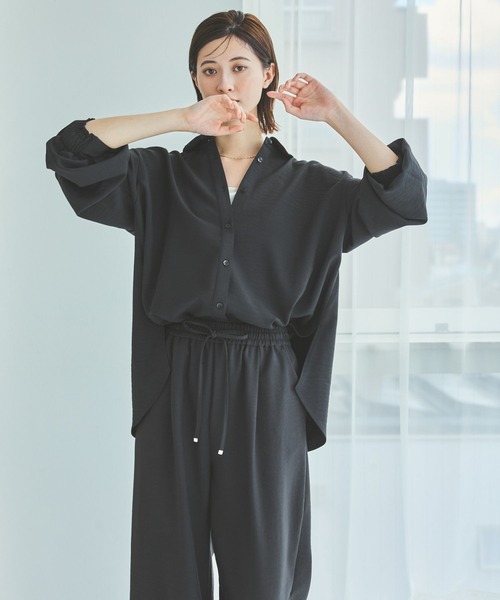 LAKOLE（ラコレ）の「サップVTGオーバーシャツ / 592572（シャツ/ブラウス・レディース・ライトベージュ/スミクロ/チャコール/ブラウン・FREE）」の19枚目の写真