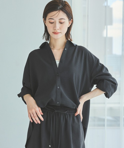 LAKOLE（ラコレ）の「サップVTGオーバーシャツ / 592572（シャツ/ブラウス・レディース・ライトベージュ/スミクロ/チャコール/ブラウン・FREE）」の20枚目の写真