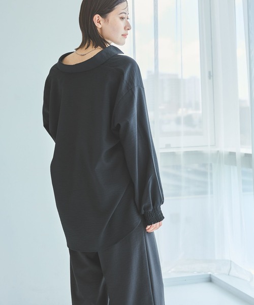 LAKOLE（ラコレ）の「サップVTGオーバーシャツ / 592572（シャツ/ブラウス・レディース・ライトベージュ/スミクロ/チャコール/ブラウン・FREE）」の21枚目の写真