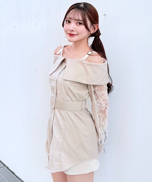 NOMAE（ノーマエ）の「ベルトオフショルシャツ（シャツ/ブラウス・レディース・グレー/ブラック系その他/ピンク/ベージュ系その他・FREE）」の22枚目の写真