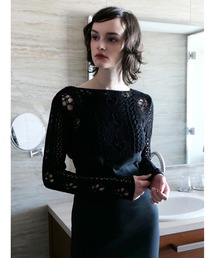 miies miim（ミーエスミーム）の「openwork knit bolero（カーディガン/ボレロ）」