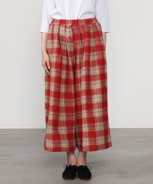 GALLEGO DESPORTES（ギャレゴデスポート）の「GALLEGO DESPORTES | ウール エラスティックキュロットパンツ WOMEN（その他パンツ・レディース・レッド系その他・ONE）」の7枚目の写真