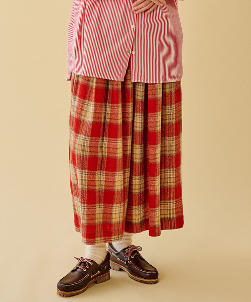 GALLEGO DESPORTES（ギャレゴデスポート）の「GALLEGO DESPORTES | ウール エラスティックキュロットパンツ WOMEN（その他パンツ・レディース・レッド系その他・ONE）」の13枚目の写真