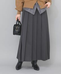 le.coeur blanc | グレンチェックフロントプリーツスカート(スカート)