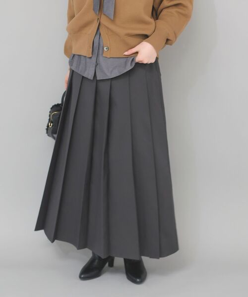 le.coeur blanc（ルクールブラン）の「グレンチェックフロントプリーツスカート（スカート・レディース・ブラウン系その他2/グレー系その他3・38）」の14枚目の写真