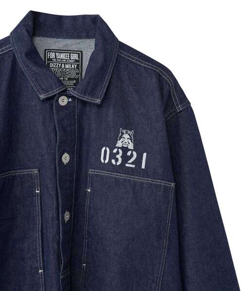 HYSTERIC 0321 デニムプルオーバーシャツ（シャツ/ブラウス