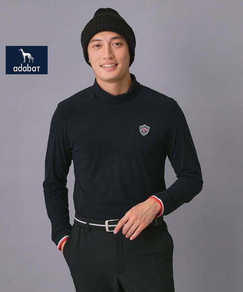 adabat（アダバット）の「【新レーベル ADABAT NAVY】吸湿発熱 サーモスムースモックT（Tシャツ/カットソー・メンズ・ネイビー/ライトグレー/レッド系1・50/48/46/52）」の2枚目の写真