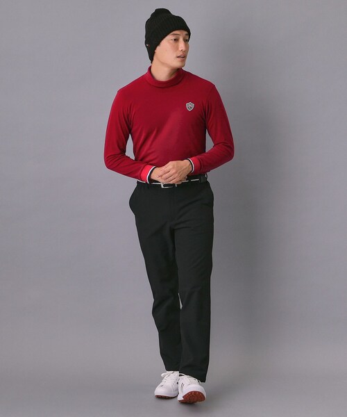 セール】【新レーベル ADABAT NAVY】吸湿発熱 サーモスムースモックT