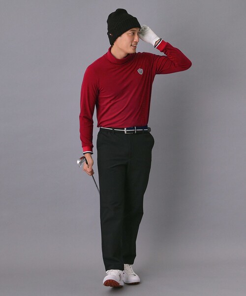 adabat（アダバット）の「【新レーベル ADABAT NAVY】吸湿発熱 サーモスムースモックT（Tシャツ/カットソー・メンズ・ネイビー/ライトグレー/レッド系1・50/48/46/52）」の9枚目の写真