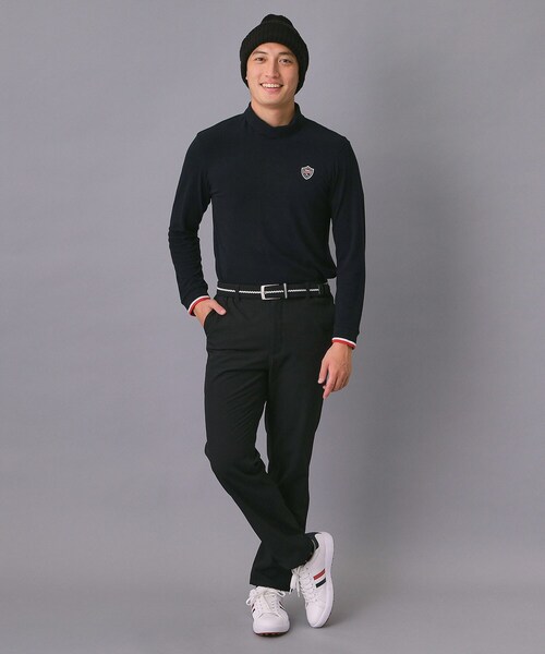 adabat（アダバット）の「【新レーベル ADABAT NAVY】吸湿発熱 サーモスムースモックT（Tシャツ/カットソー・メンズ・ネイビー/ライトグレー/レッド系1・50/48/46/52）」の13枚目の写真