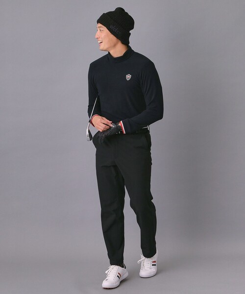 セール】【新レーベル ADABAT NAVY】吸湿発熱 サーモスムースモックT