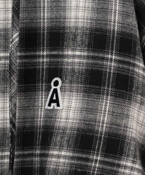 ALAND(エーランド)の「【UNISEX】ALAND/チェックフード長袖シャツ(シャツ/ブラウス・レディース・ブラック/ブラウン・MEDIUM/SMALL)」の17枚目の写真
