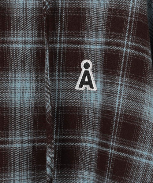 ALAND(エーランド)の「【UNISEX】ALAND/チェックフード長袖シャツ(シャツ/ブラウス・レディース・ブラック/ブラウン・MEDIUM/SMALL)」の18枚目の写真