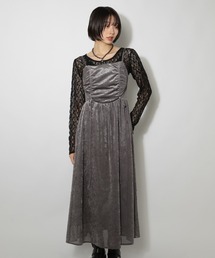 PAGEBOY | シャーリングベロアキャミワンピース(ワンピース)