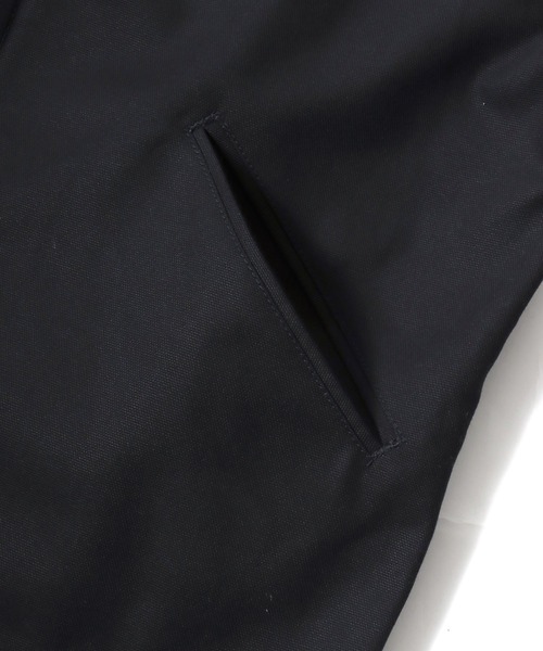 HOUSTON（ヒューストン）の「HOUSTON/ヒューストン Duck Zip Work Jacket/オーバーサイズ ダック 襟コーデュロイ 裏ブランケット ワークジャケット/ハンティングジャケット/ブルゾン/レディース メンズ（ブルゾン・メンズ・ブラック/オリーブ/ブラウン・M/L/XL）」の16枚目の写真