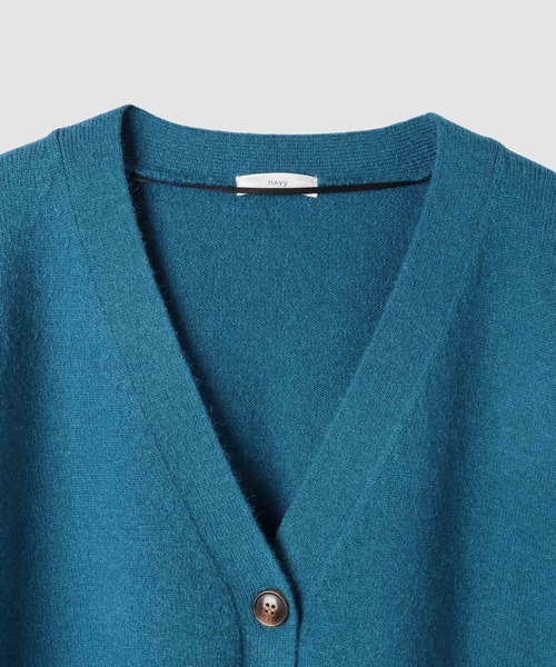 NAVY（ネイビー）の「もちりVカーディガン（カーディガン/ボレロ・レディース・ブルーグレー/ブルーグリーン/グリーン/チャコールグレー/オレンジ・FREE）」の6枚目の写真