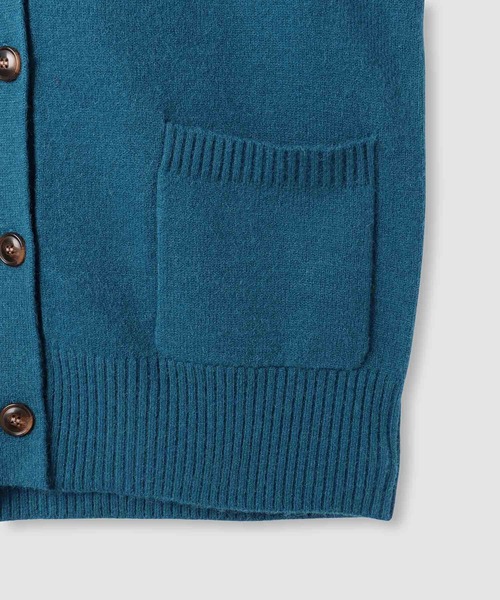 NAVY（ネイビー）の「もちりVカーディガン（カーディガン/ボレロ・レディース・ブルーグレー/ブルーグリーン/グリーン/チャコールグレー/オレンジ・FREE）」の9枚目の写真